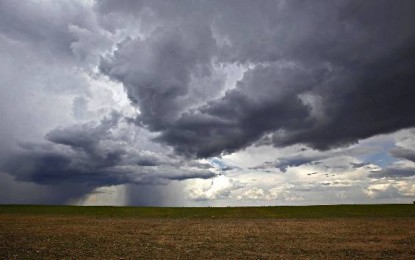 Frente fria que está se formando ao sul do Rio Grande do Sul deixa o tempo instável e chuvoso