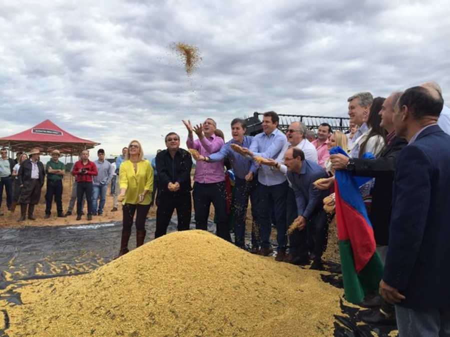 Governador Sartori abre oficialmente a colheita de soja em Tupanciretã