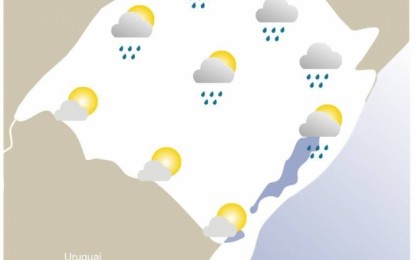 Frente fria continua provocando chuva no RS nesta quarta-feira