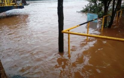 Barra do Guarita, Sobe Nível do Rio Uruguai