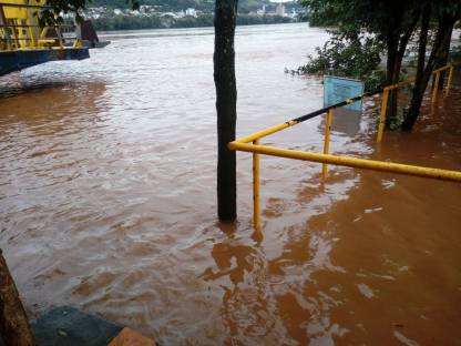 Barra do Guarita, Sobe Nível do Rio Uruguai