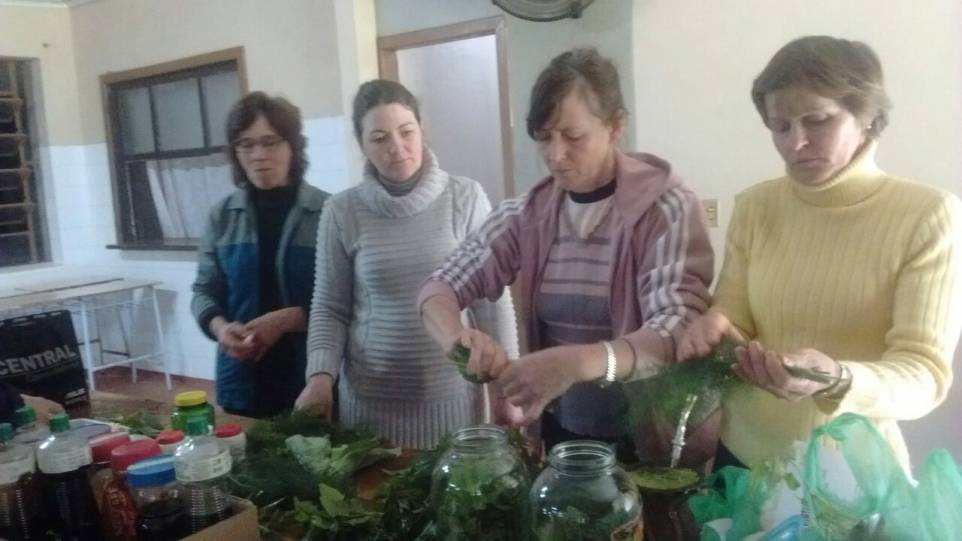 Humaitá, Emater realiza receita de olina com grupo de mulheres de Linha Pescador