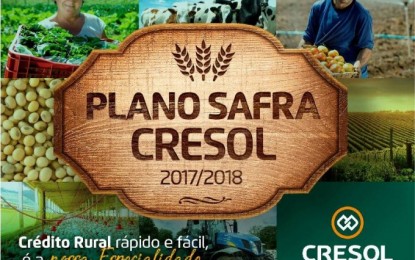 Cresol Sicoper abre contratações do Plano Safra 2017/2018