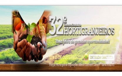 Em outubro acontecerá o 32º Encontro Estadual de Hortigranjeiros em Santa Rosa