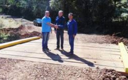 Humaitá e Sede Nova, Inauguram nova ponte que faz divisa entre os dois municípios