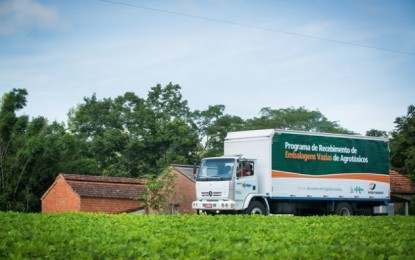 Programa de Recebimento de Embalagens Vazias de Agrotóxicos, Confira o Roteiro.