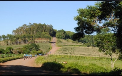 Vista Gaúcha 1º passeio ciclístico rural foi um sucesso