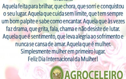 Parabéns a todas as mulheres