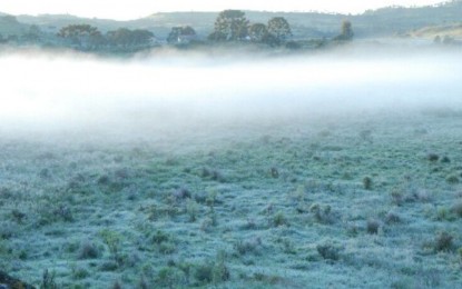 Temperaturas baixas e possibilidade de geadas nos próximos dias