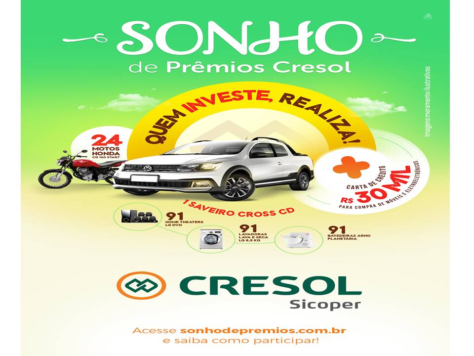 Como participar da campanha sonho de prêmios da Cresol