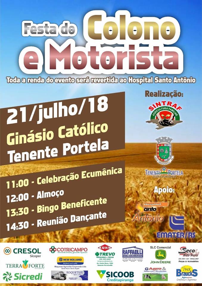 Festa do Colono e Motorista em Tenente Portela