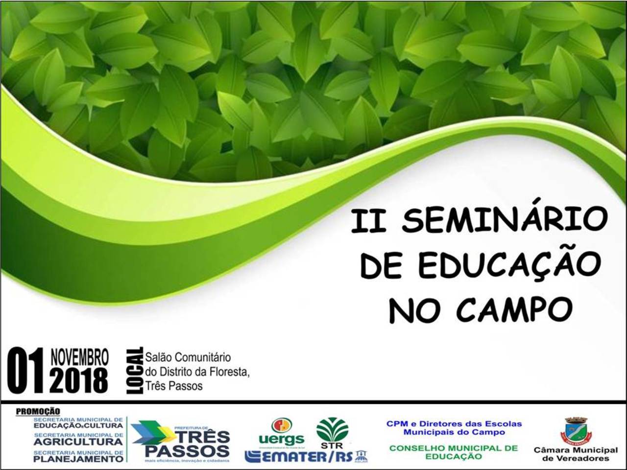 Três Passos vai realizar o II Seminário Municipal de Educação no Campo