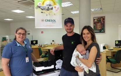 2° Sorteio da Campanha Sonho de  Prêmios Cresol, ganhador de Humaitá-RS