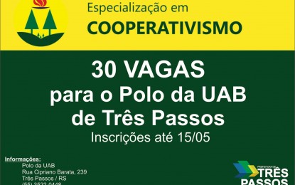 Especialização em Cooperativismo com inscrições abertas