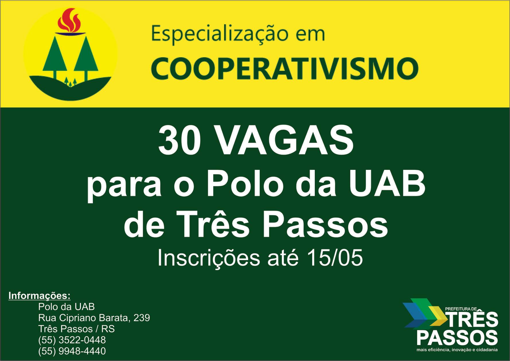 Especialização em Cooperativismo com inscrições abertas